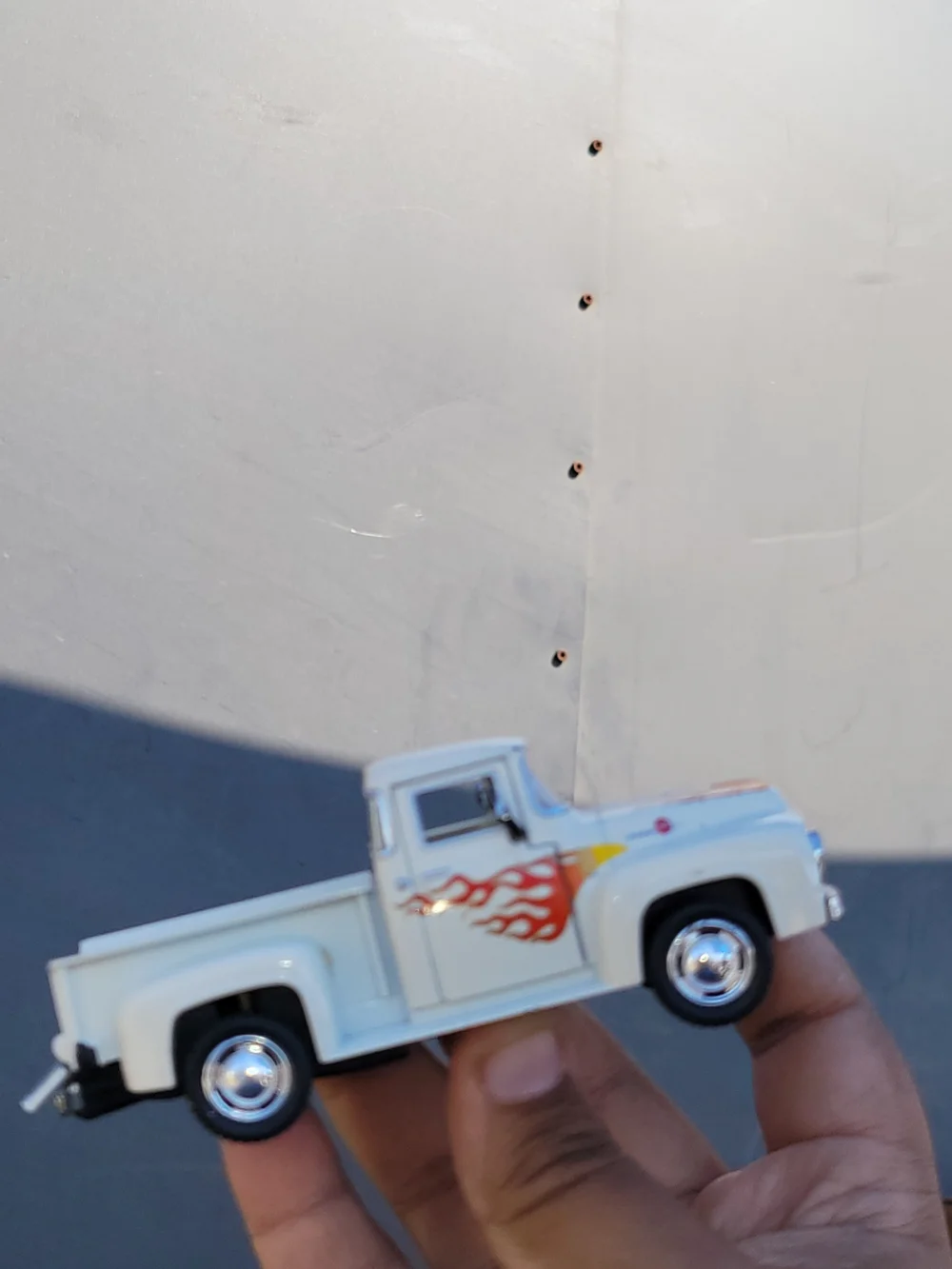 Kinsmart- White 1956 Ford F-100 Pickup 1:38 #kinsmart #toys #cars #fordf100